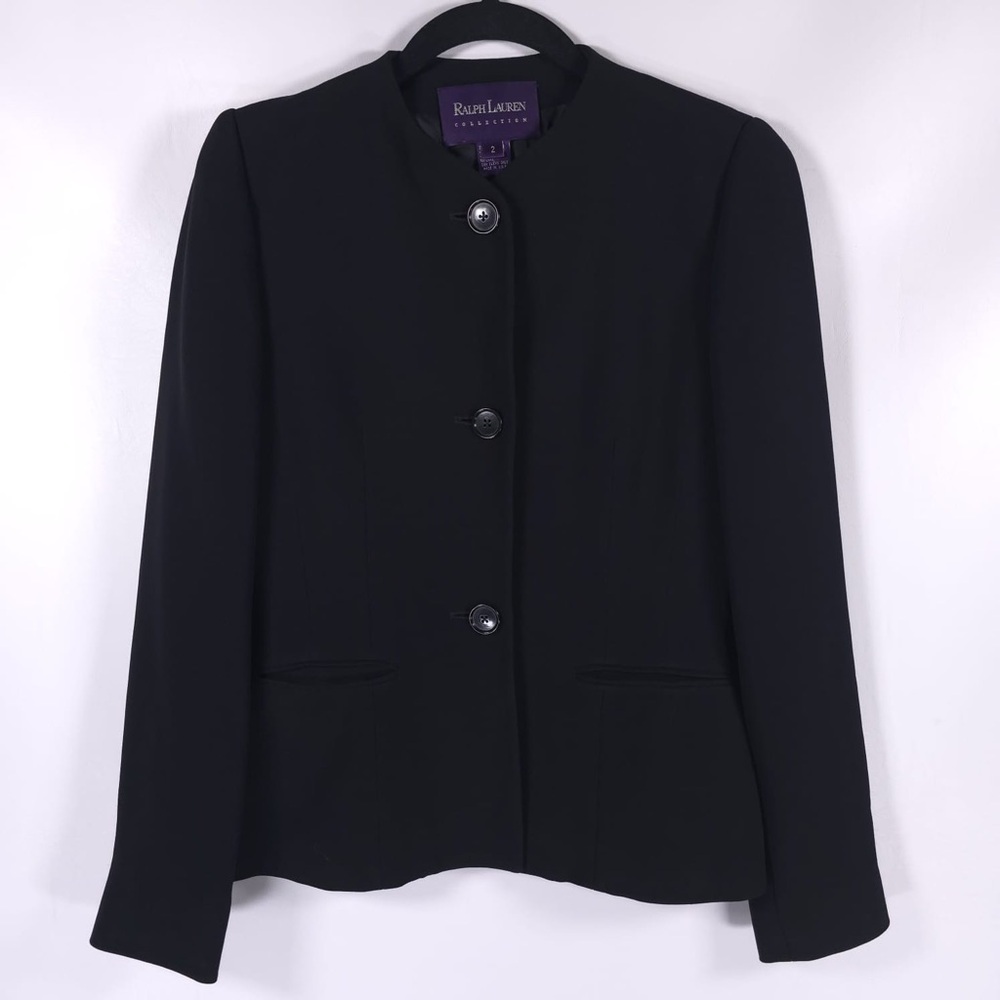RALPH LAUREN COLLECTION PURPLE LABEL ILGWU USA MADE Blazer Jacket Vintage Size 2 - Picture 10 of 14